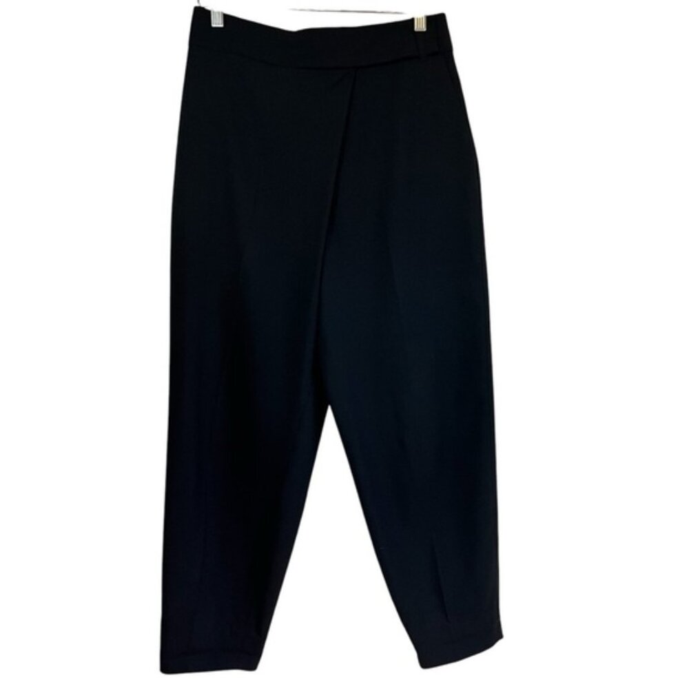 Babaton wool asymmetrical front carrot leg dress pants Sz 6 excellent condition